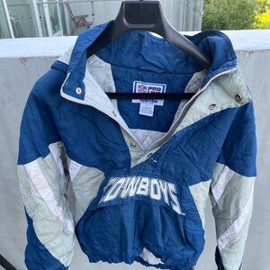 Vintage 90s Starter Pro Line Dallas Cowboys Pullover Hooded Jacket Men's L